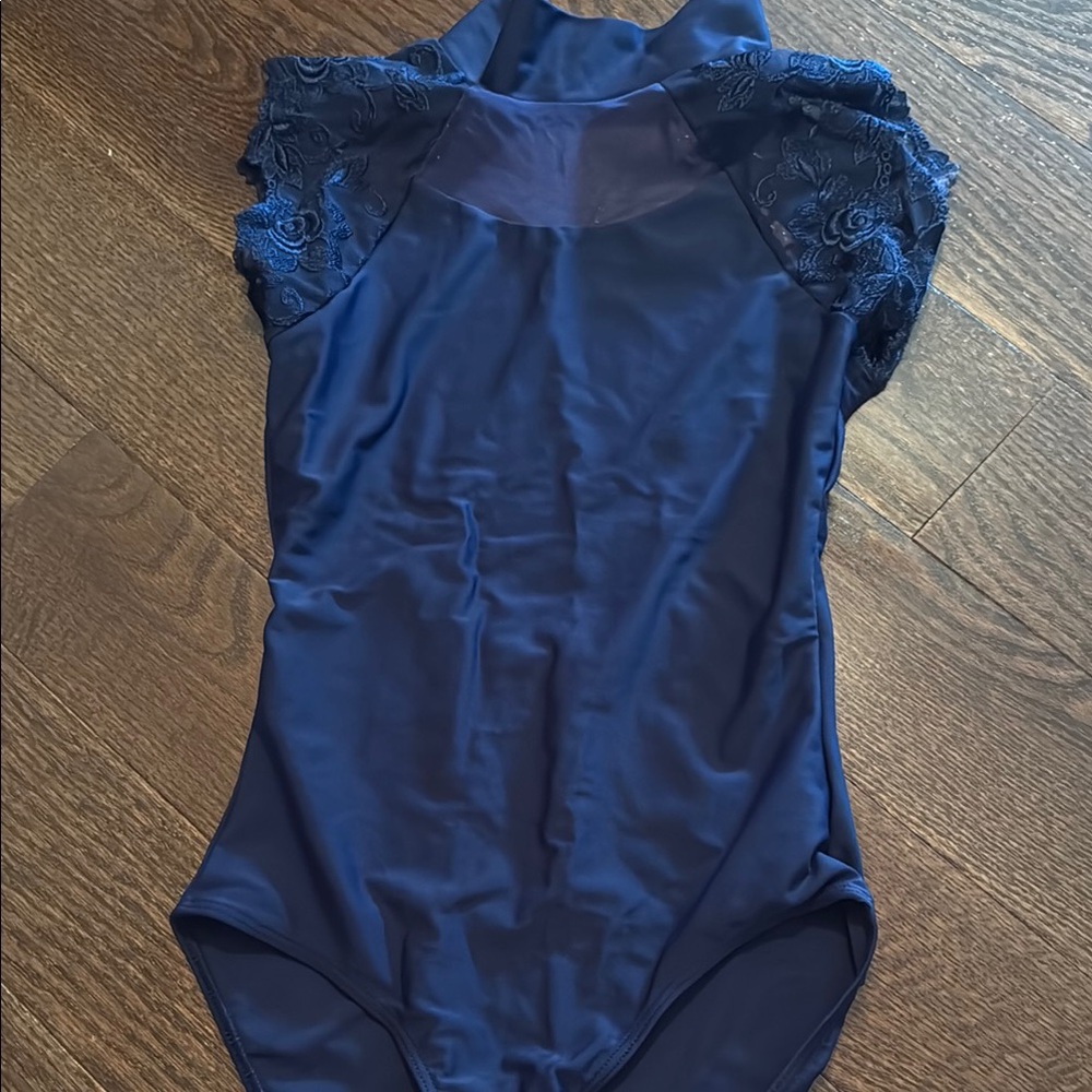 Ballet Rosa Navy and Lace Leotard